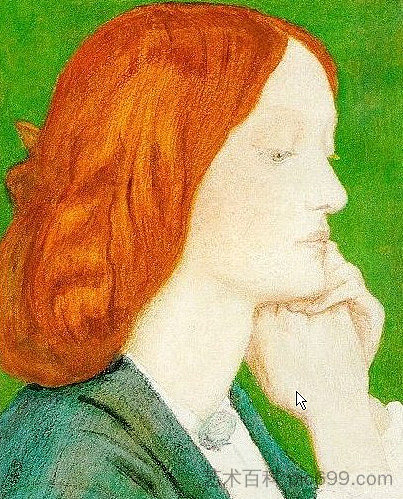 伊丽莎白·西达尔 Elizabeth Siddal，但丁·加布里埃尔·罗赛蒂