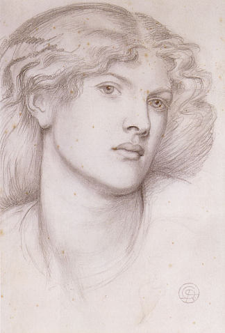 范妮·康福斯 Fanny Cornforth (c.1865)，但丁·加布里埃尔·罗赛蒂