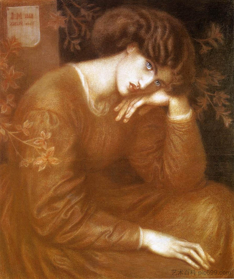 遐想 Reverie (1868)，但丁·加布里埃尔·罗赛蒂