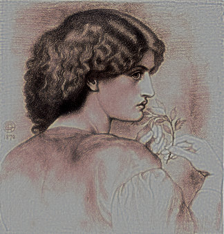 玫瑰叶 The Roseleaf (c.1865)，但丁·加布里埃尔·罗赛蒂