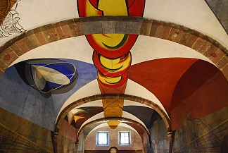 伊格纳西奥·阿连德将军维达和奥布拉地区的天花板 Ceiling on the area of Vida y Obra de General Ignacio Allende，戴维.阿尔法罗.西凯洛斯