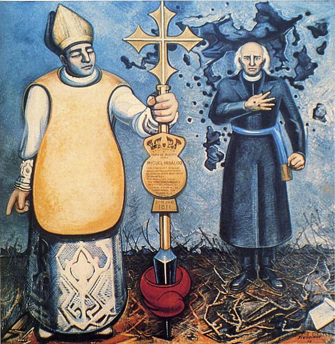 伊达尔戈神父被逐出教会并被处决 Excommunication and Execution of Father Hidalgo (1953),戴维.阿尔法罗.西凯洛斯
