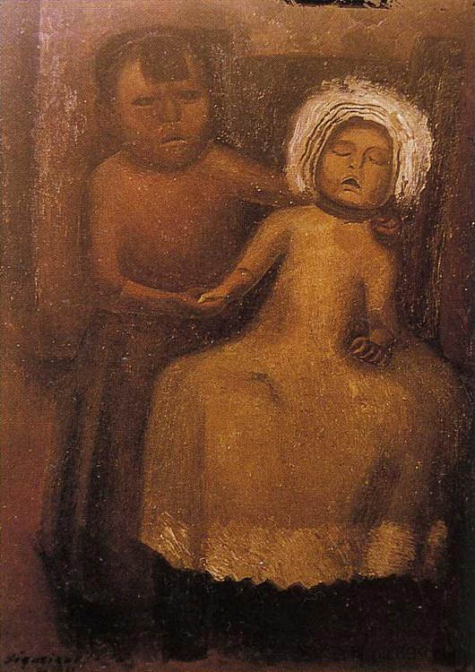 死去孩子的肖像 Portrait of a Dead Child (1931),戴维.阿尔法罗.西凯洛斯