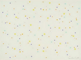 淡紫色、橙色、黄色、淡蓝色绿松石 Mauve, Orange, Yellow, Turquoise on Pale Blue (1970)，戴维·阿内斯利