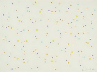 淡紫色、橙色、黄色、淡蓝色绿松石 Mauve, Orange, Yellow, Turquoise on Pale Blue (1970)，戴维·阿内斯利