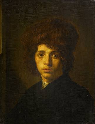 戴皮帽的年轻人 Jonge Man Met Bontmuts (1640)，大卫·拜利