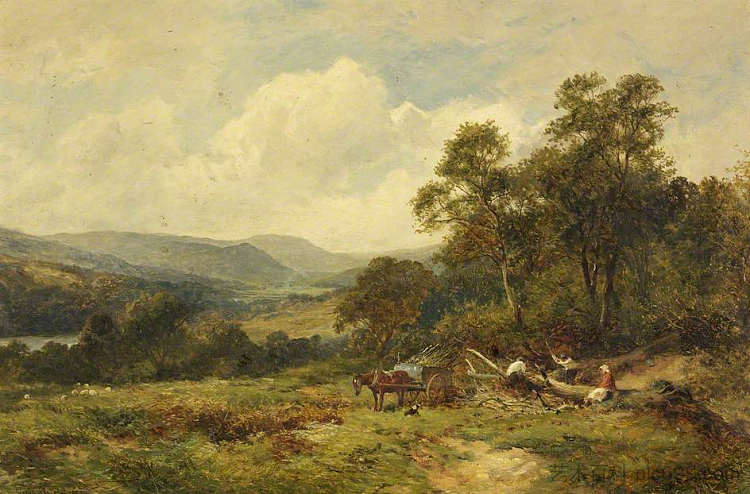 莱达尔山上方，安布尔赛德 Above Rydal Mount, Ambleside (1897)，大卫·贝特斯