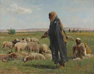 阿拉伯牧羊犬 Arab Shepherds (1892)，大卫·贝特斯