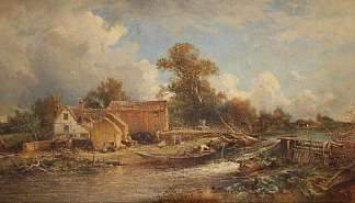 锻造厂，河驯服 Forge Mill, River Tame (1888)，大卫·贝特斯