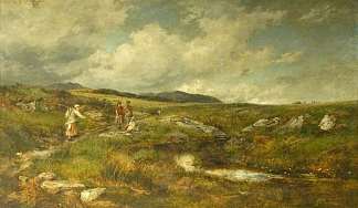 高沼泽地上的干草时光 Hay Time on the High Moors (1878)，大卫·贝特斯