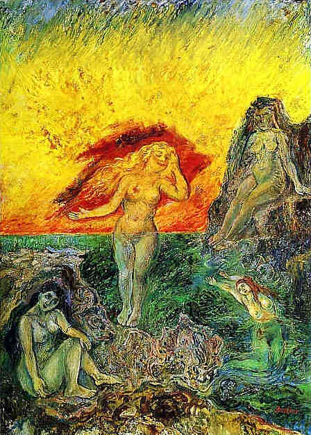 洗澡的女人(宙斯的女儿) Bathing Women (Zeus' Daughters),戴维·伯克