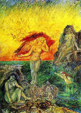 洗澡的女人（宙斯的女儿） Bathing Women (Zeus’ Daughters)，戴维·伯克