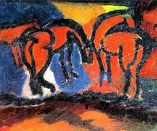 马 Horses (1908; Ukraine                     )，戴维·伯克