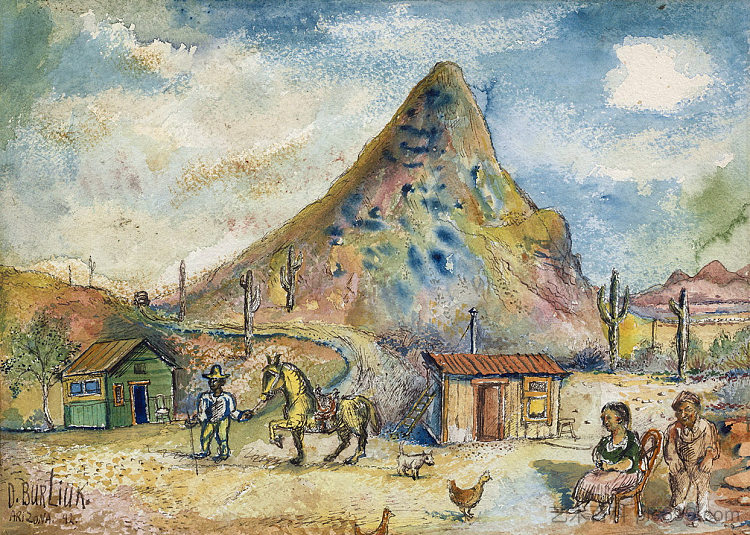 山地景观 Mountain Landscape (1943)，戴维·伯克