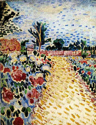 花园里的小径 Path in the garden (c.1912; Russian Federation                     )，戴维·伯克