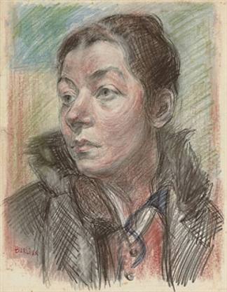 马鲁西亚·伯留克的肖像 Portrait of Marusia Burliuk，戴维·伯克