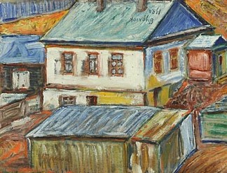 西伯利亚的屋顶 Rooftops in Siberia (1920; Russian Federation                     )，戴维·伯克