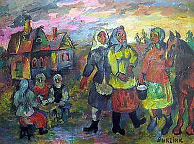 斯洛博詹奇纳村 Village at Slobozhanschina (c.1935; United States  )，戴维·伯克