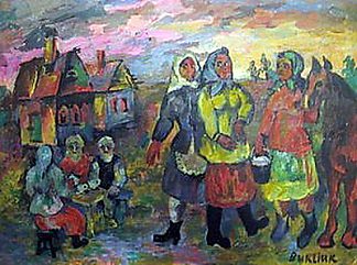 斯洛博詹奇纳村 Village at Slobozhanschina (c.1935; United States                     )，戴维·伯克