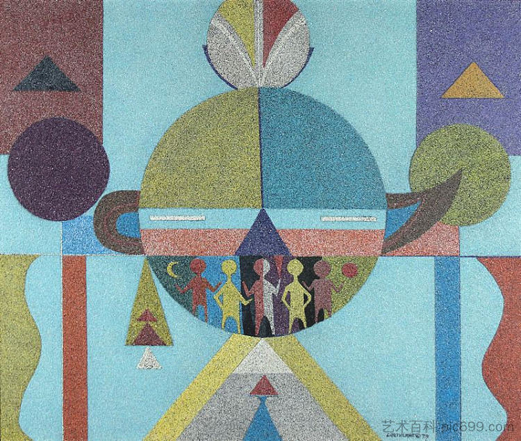 抽象面具 Abstract Mask (1979),大卫·切斯拉赫·圣骑士
