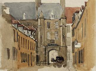 加莱。吉斯酒店 Calais. Hôtel de Guise (1832)，戴维·考克斯