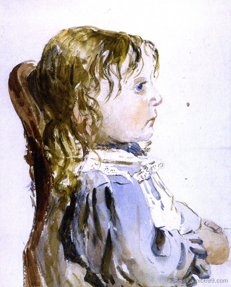 皮纳福尔的女孩 Girl in a Pinafore (1849)，戴维·考克斯