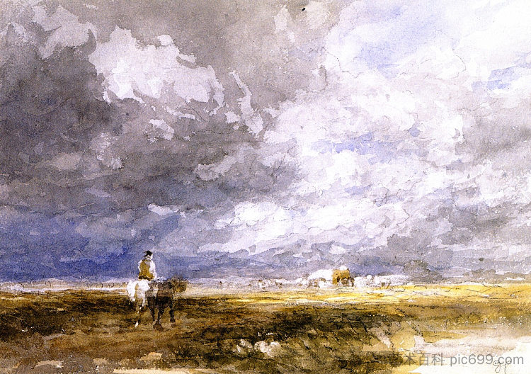 去干草场 Going to the Hayfield (1853)，戴维·考克斯