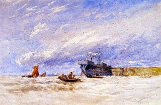 在梅德韦 On the Medway (1853)，戴维·考克斯