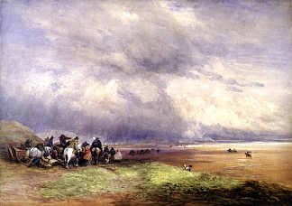 阿尔弗斯顿金沙 Ulverston Sands (1835)，戴维·考克斯