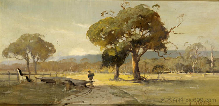 埃尔西尔杜恩，巴拉瑞特附近 Ercildoune, near Ballarat (1888)，戴维·戴维斯