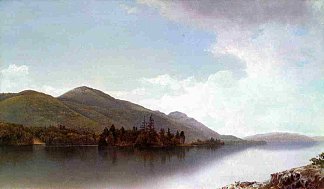 巴克山，乔治湖 Buck Mountain, Lake George (1872)，大卫·约翰逊