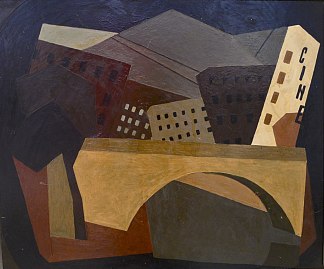 立体主义构图 Cubist Composition (1920)，戴维·卡卡巴泽