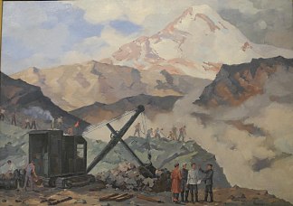 卡兹别吉采矿 Mining at Kazbegi (1949)，戴维·卡卡巴泽