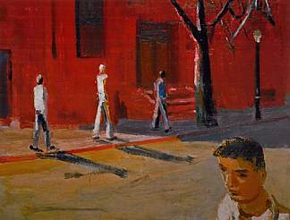 波士顿街景 Boston Street Scene (1954)，大卫·帕克