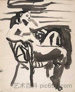 椅子上的人物 Figure in Chair (1960)，大卫·帕克