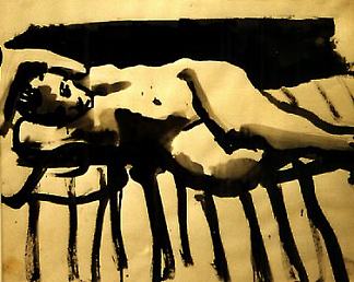 斜倚的裸体 Reclining Nude (1960)，大卫·帕克