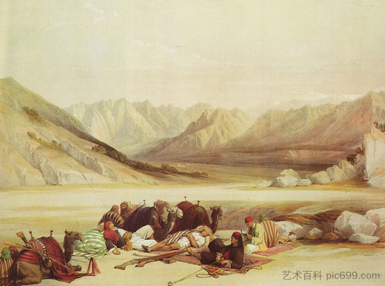 前往西奈山 Approach to Mount Sinai，大卫·罗伯茨