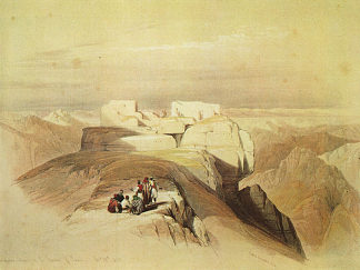 登上西奈山顶 Ascent to the Summit of Mount Sinai，大卫·罗伯茨