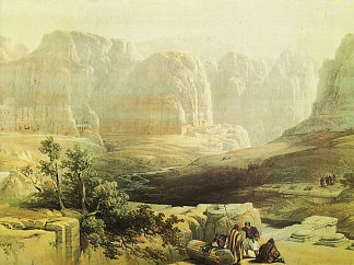 佩特拉的景象，南部 Sight of Petra, South，大卫·罗伯茨