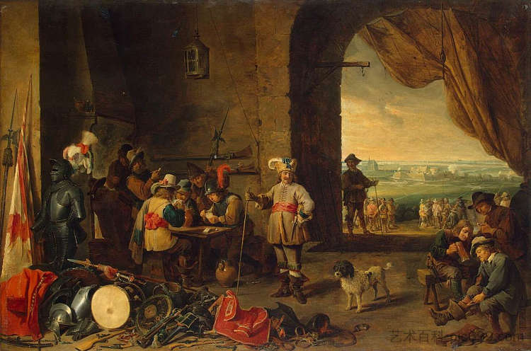 警卫室 Guardroom (1642; Belgium  )，戴维·特尼耶