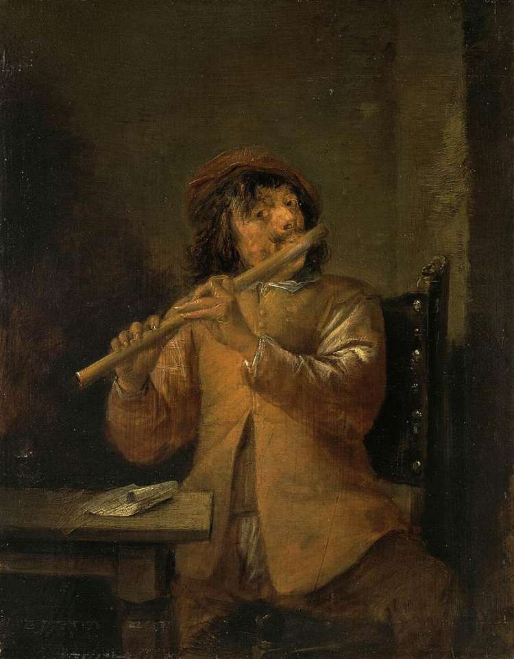 长笛手 The Flautist (c.1635; Belgium  )，戴维·特尼耶