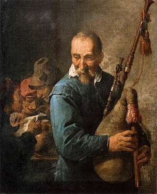 缪塞特播放器 The Musette Player (c.1637; Belgium                     )，戴维·特尼耶