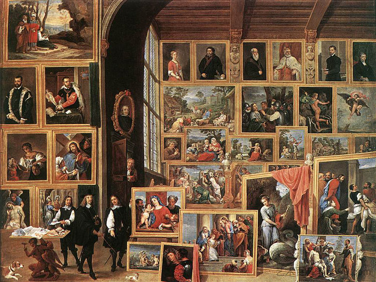 利奥波德·威廉大公画廊 The Picture Gallery of Archduke Leopold Wilhelm (1640; Belgium  )，戴维·特尼耶