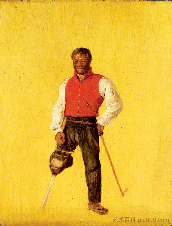 比利·沃特斯,水手和街头表演者/乞丐 Billy Waters, mariner and street performer/ beggar (1815),大卫·维尔基