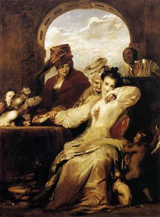 约瑟芬和算命先生 Josephine and the Fortune Teller (1837)，大卫·维尔基