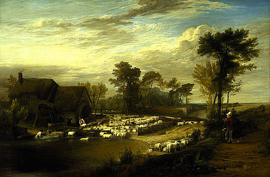 洗羊 Sheepwashing (1817),大卫·维尔基
