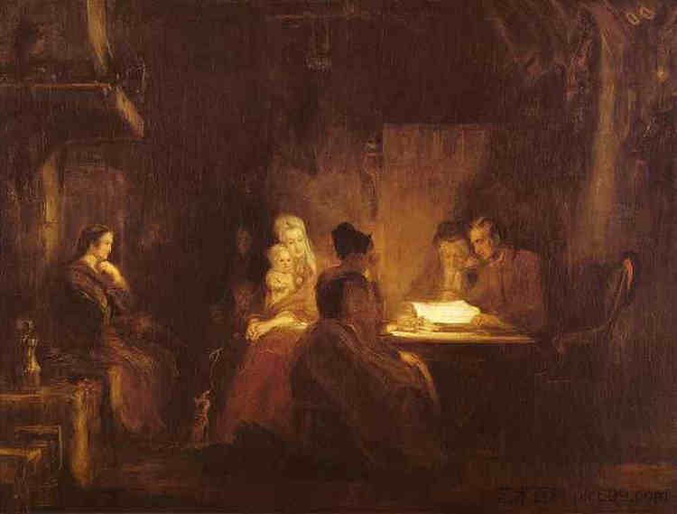 科特的周六之夜 The Cotter's Saturday Night (1837)，大卫·维尔基