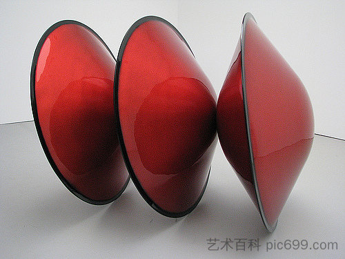 三盘红色金属片 - 黑边 Triple Disk Red Metal Flake - Black Edge (1966)，德温·瓦伦廷