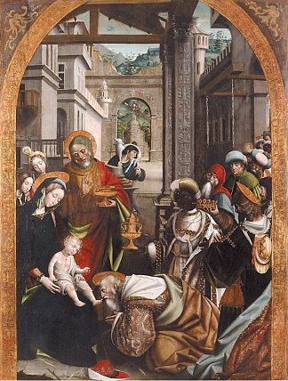 贤士的崇拜 Adoration of the Magi (c.1520)，特芬丹特·法拉利