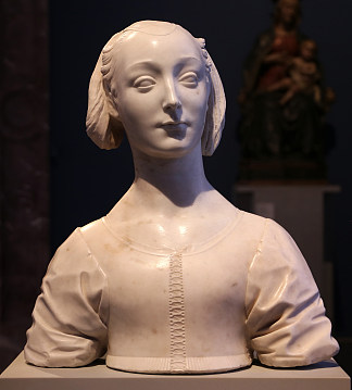玛丽埃塔·斯特罗齐的半身像 Bust of Marietta Strozzi (1462)，Desiderio da Settignano